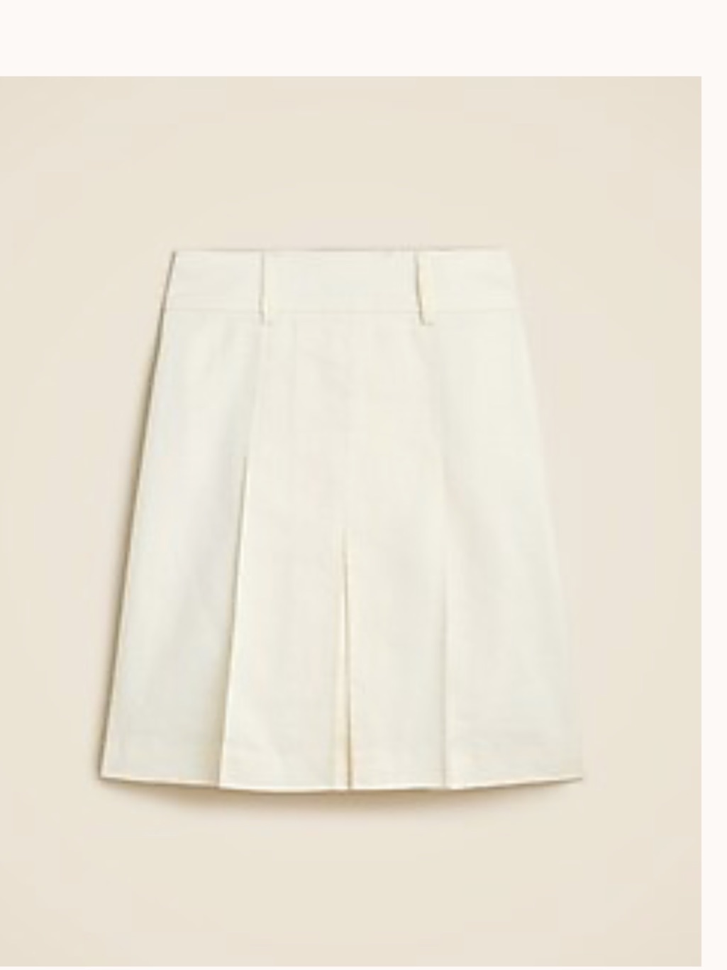 J Crew Nwt Cream Pleated Skirt. Size 4. Ivory. Free Ship